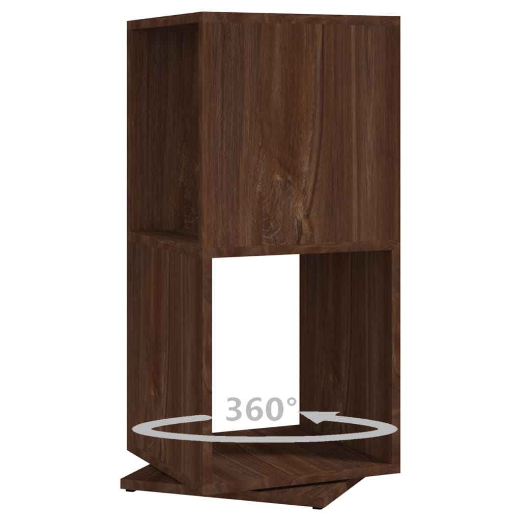 Armoire rotative Chêne marron 34,5x34,5x75,5 cm bois ingénierie