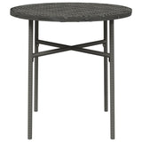 Table à thé Gris 45 cm Résine tressée