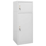 Armoire à selles Gris clair 53x53x140 cm Acier