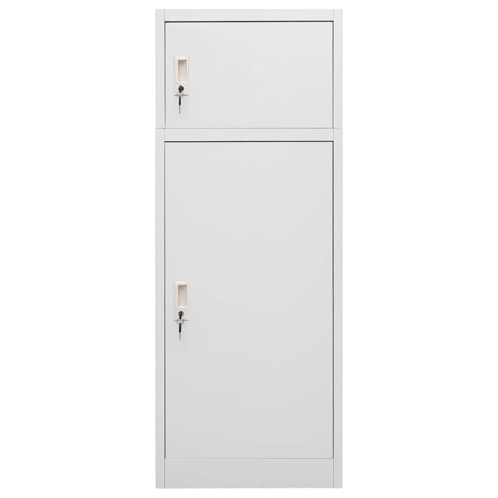 Armoire à selles Gris clair 53x53x140 cm Acier