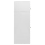 Armoire à selles Gris clair 53x53x140 cm Acier