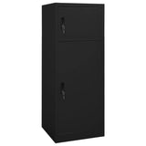 Armoire à selles Noir 53x53x140 cm Acier