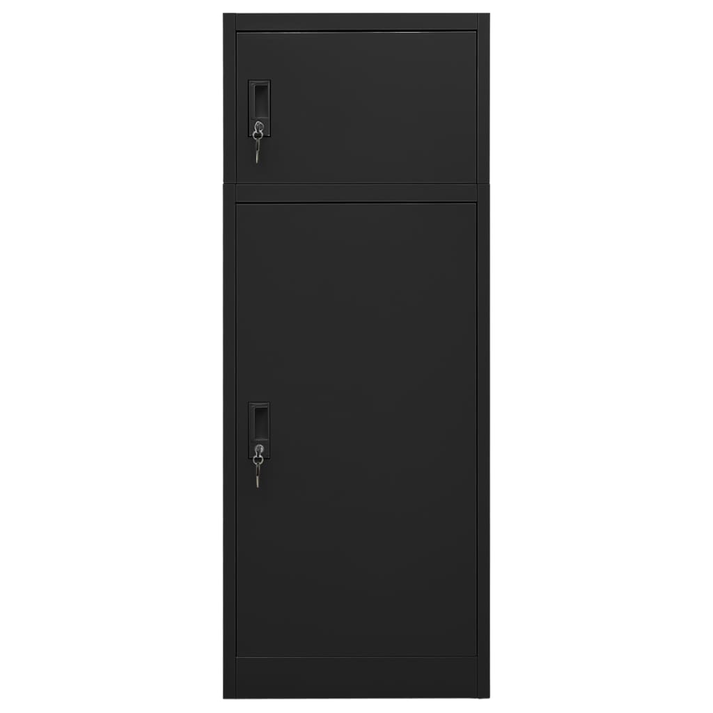 Armoire à selles Noir 53x53x140 cm Acier