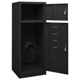 Armoire à selles Noir 53x53x140 cm Acier