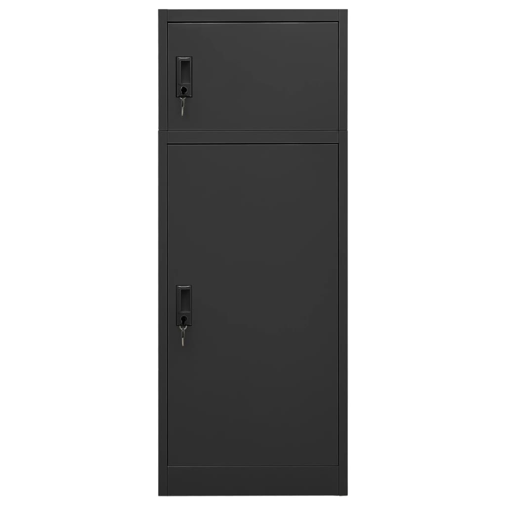 Armoire à selles Anthracite 53x53x140 cm Acier