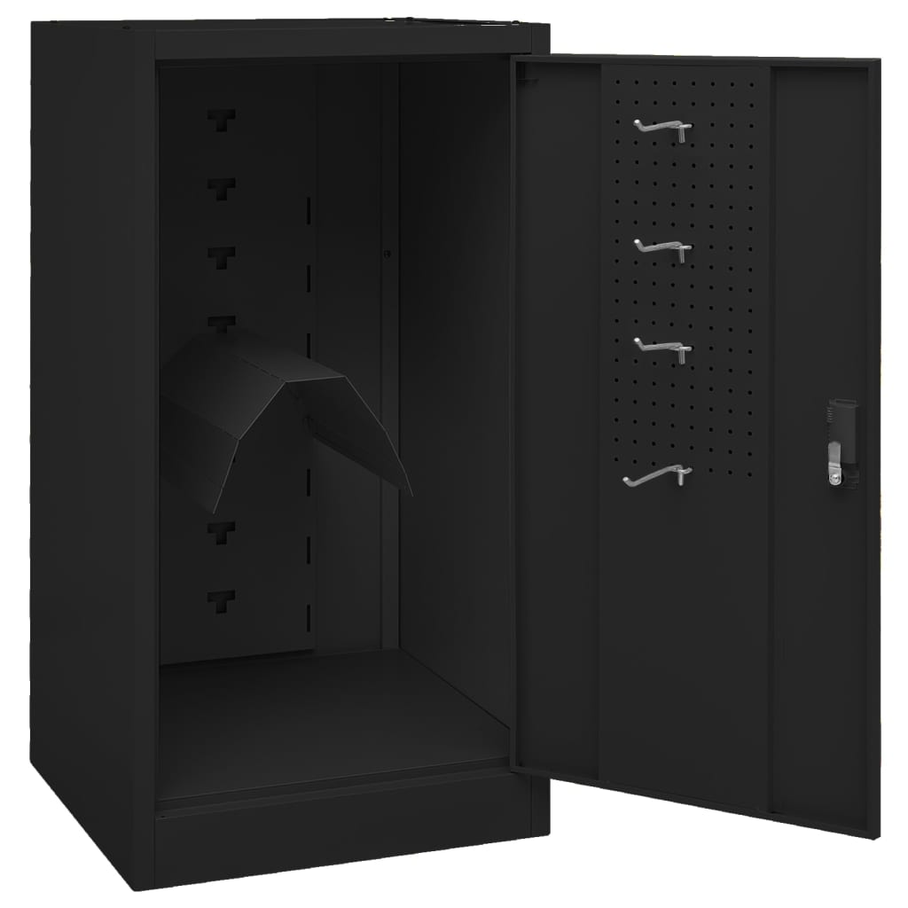 Armoire à selles Noir 53x53x105 cm Acier