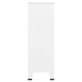 Garde-robe industrielle Blanc 67x35x107 cm Acier