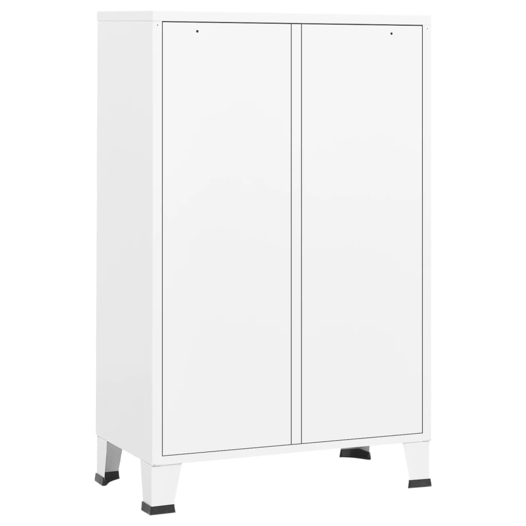 Garde-robe industrielle Blanc 67x35x107 cm Acier