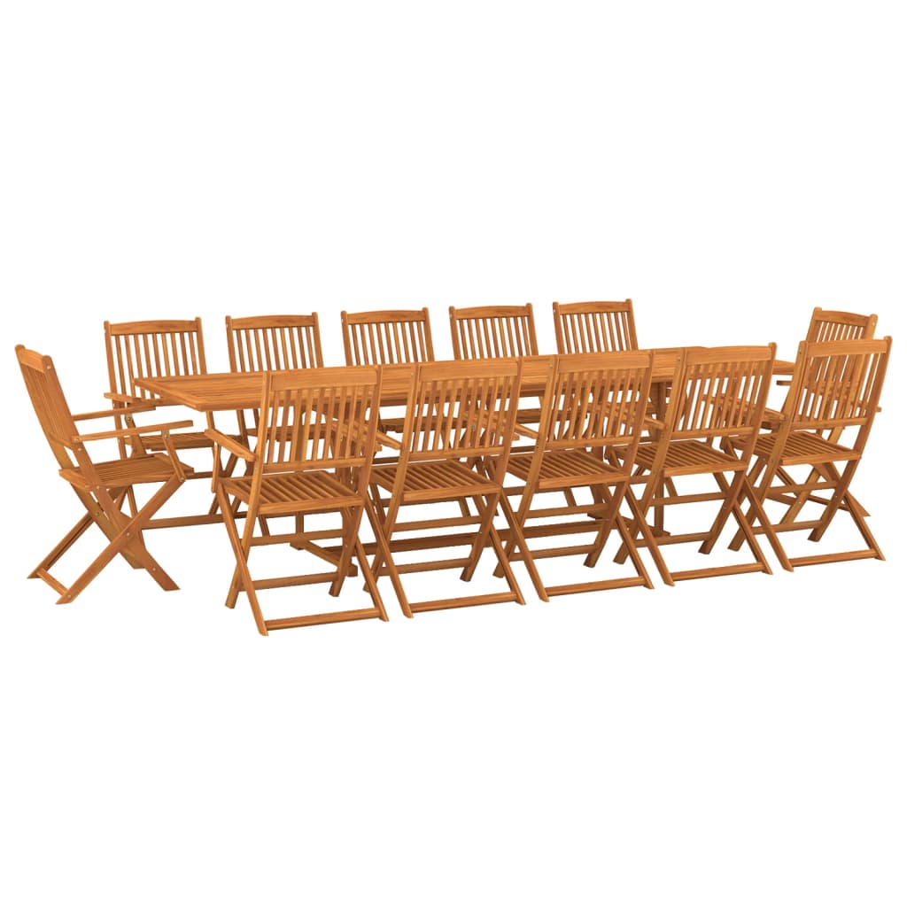 Ensemble à manger de jardin 13 pcs 280x90x75 cm bois d'acacia