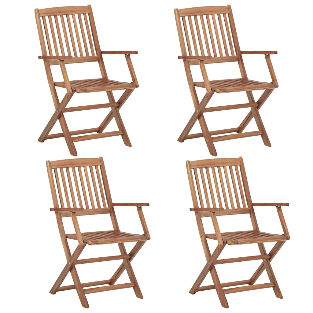 Ensemble à manger de jardin 5 pcs Bois d'acacia solide