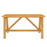 Ensemble à manger de jardin 5 pcs Bois d'acacia solide