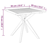 Ensemble à manger de jardin 5 pcs Bois d'acacia massif