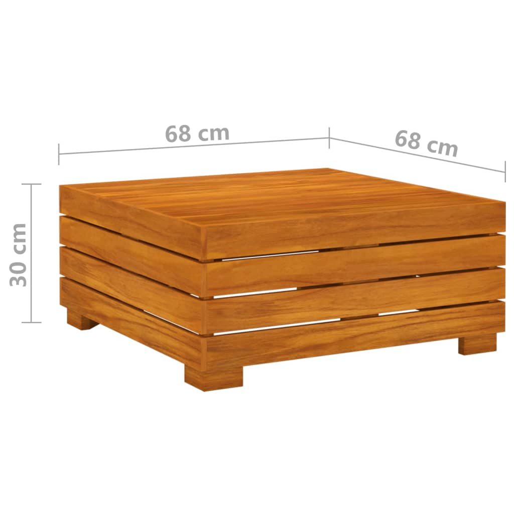 Salon de jardin 8 pcs avec coussins Bois d'acacia solide