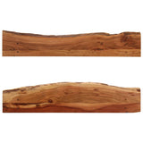 Étagères murales 2 pcs 110x20x18 cm bois massif d'acacia