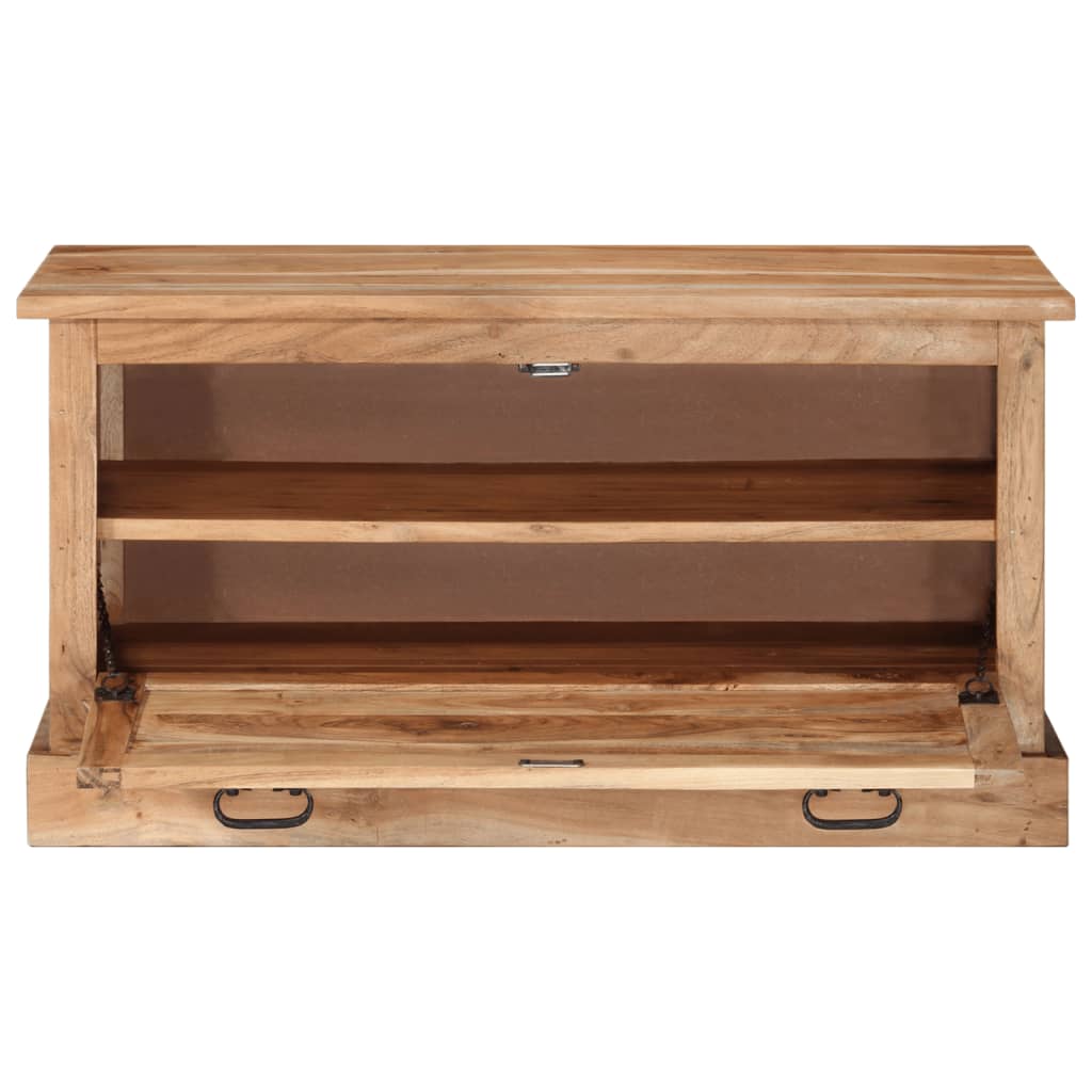 Banc de rangement de chaussures 85x40x45cm Bois d'acacia massif