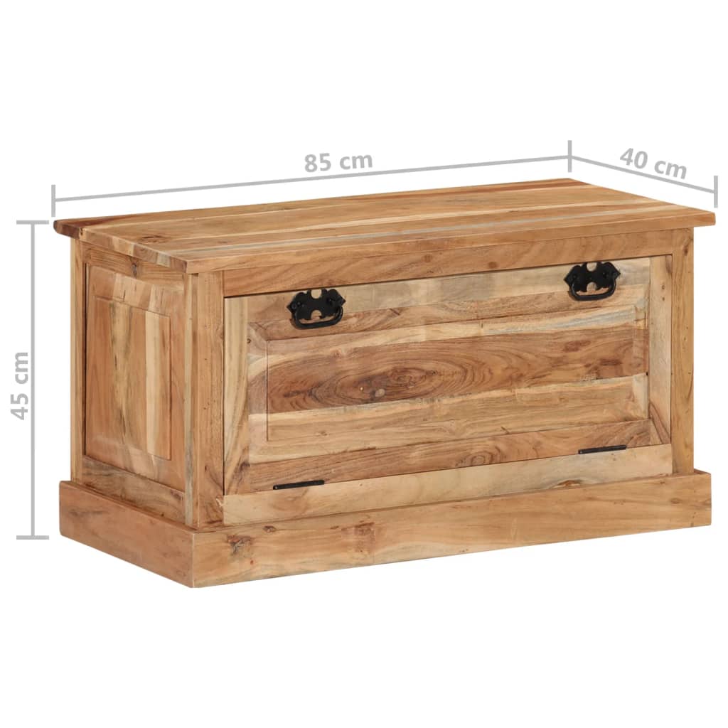 Banc de rangement de chaussures 85x40x45cm Bois d'acacia massif