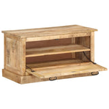 Banc de rangement de chaussures 85x40x45 cm Bois de manguier