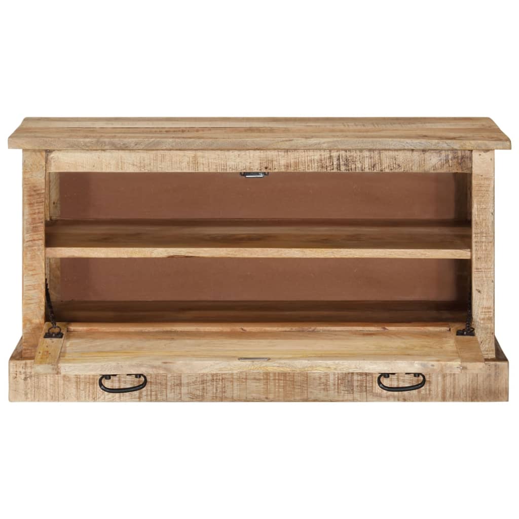 Banc de rangement de chaussures 85x40x45 cm Bois de manguier