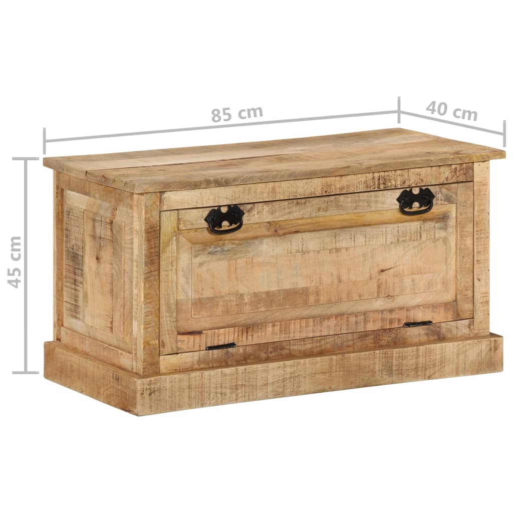 Banc de rangement de chaussures 85x40x45 cm Bois de manguier