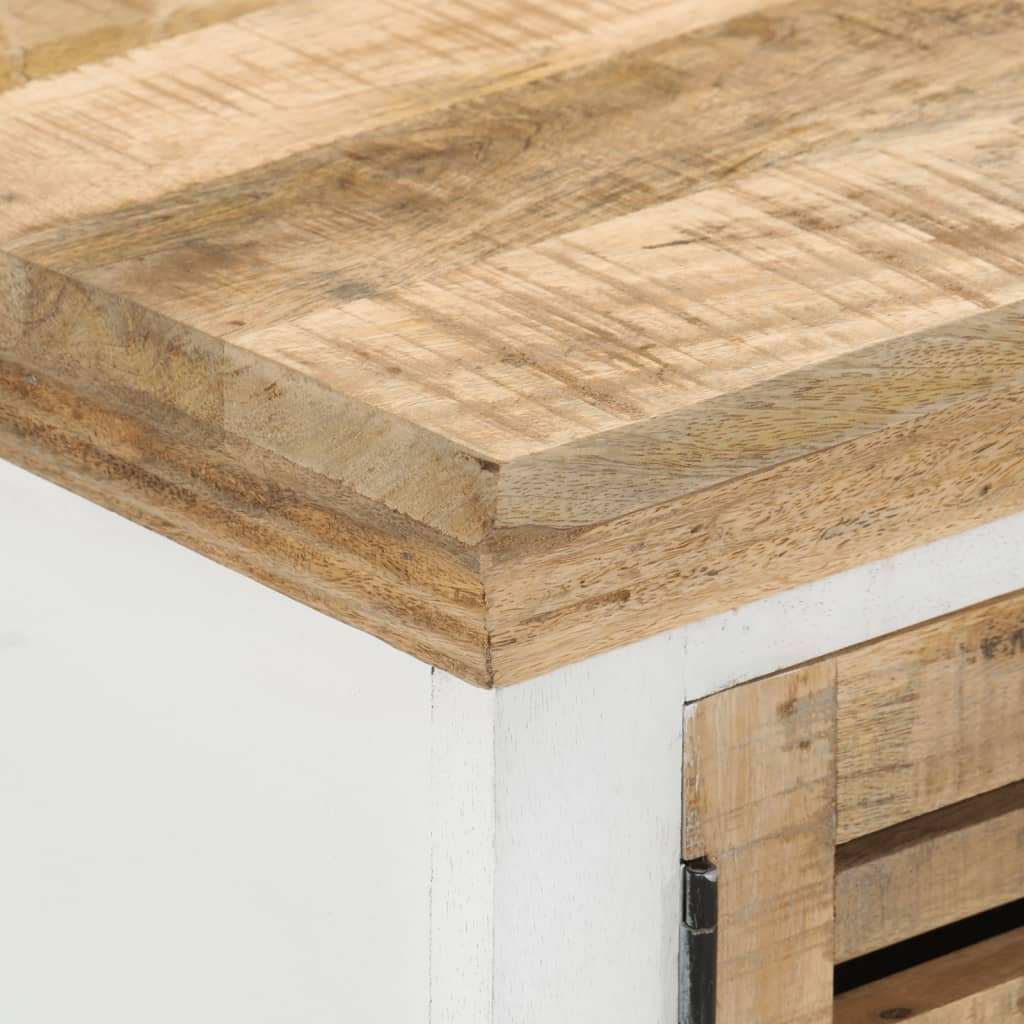 Meuble TV 110x30x40 cm Bois massif de manguier