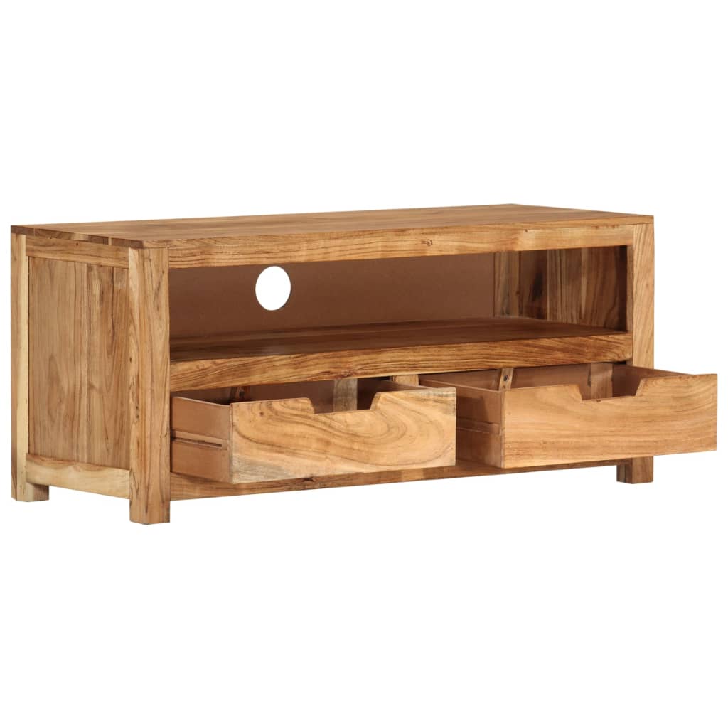 Meuble TV 88x35x40 cm bois d'acacia massif