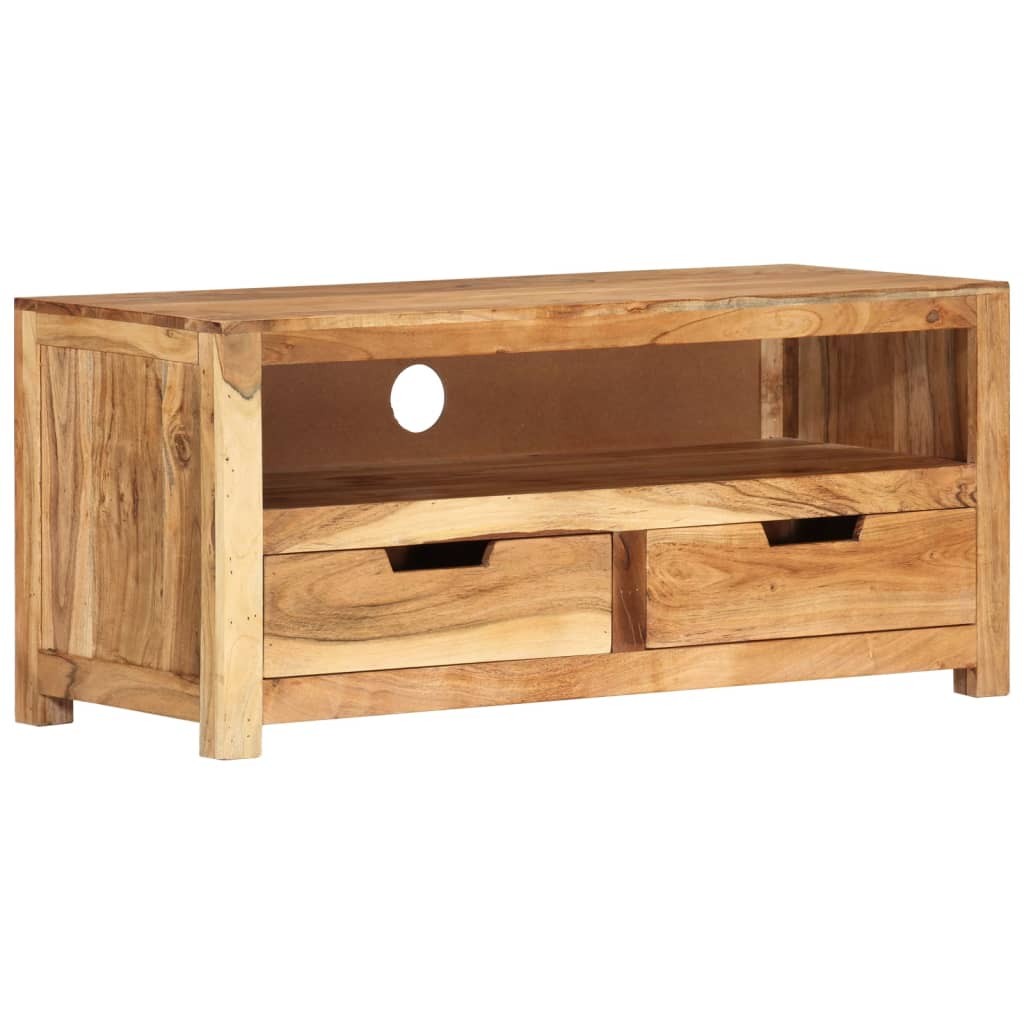 Meuble TV 88x35x40 cm bois d'acacia massif