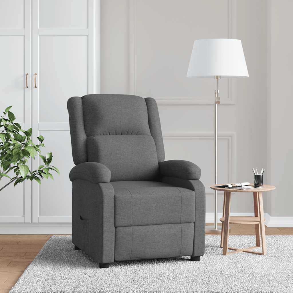 Fauteuil inclinable Gris foncé Tissu