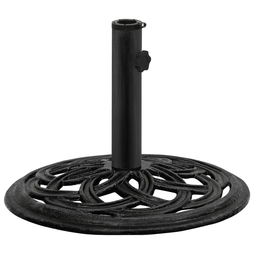 Black parasol base 44x44x31 cm cast iron