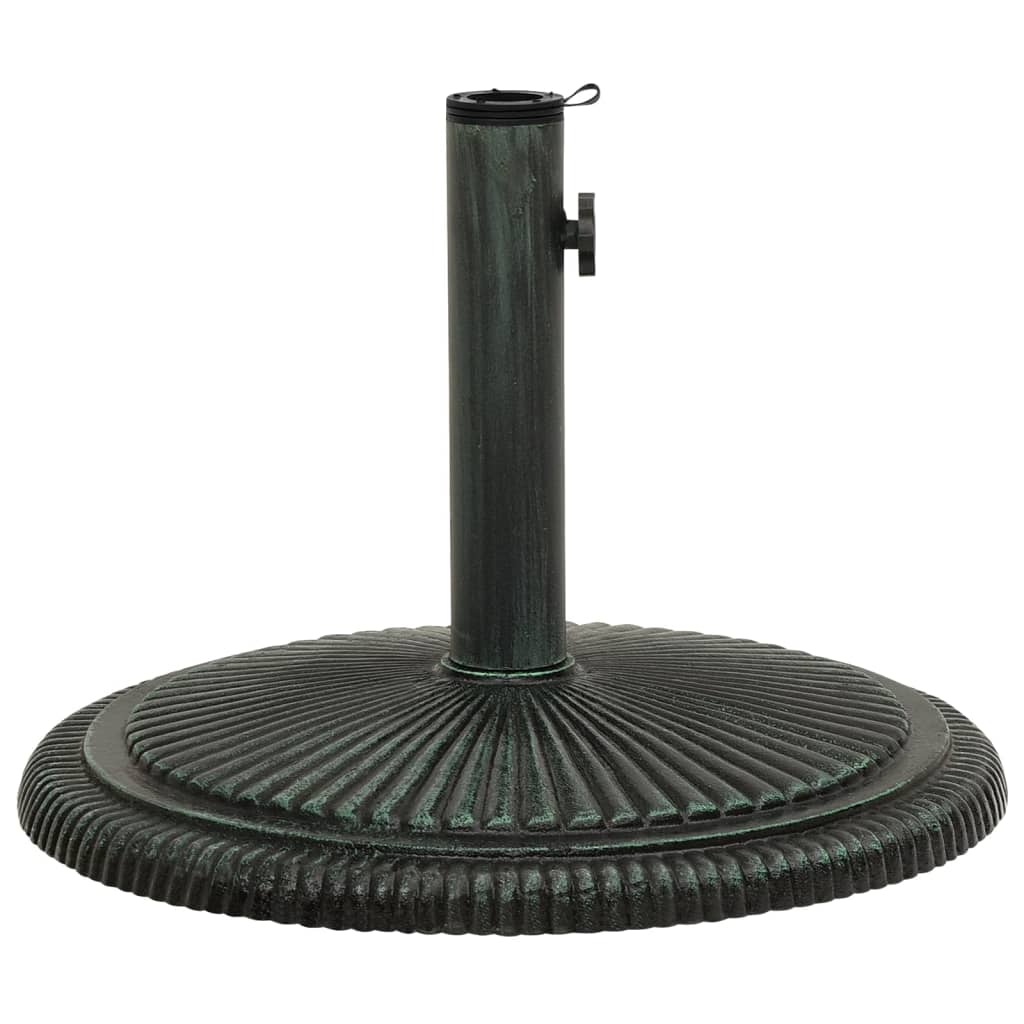 Green parasol base 45x45x30 cm cast iron