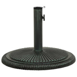 Green parasol base 45x45x30 cm cast iron