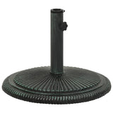 Green parasol base 45x45x30 cm cast iron