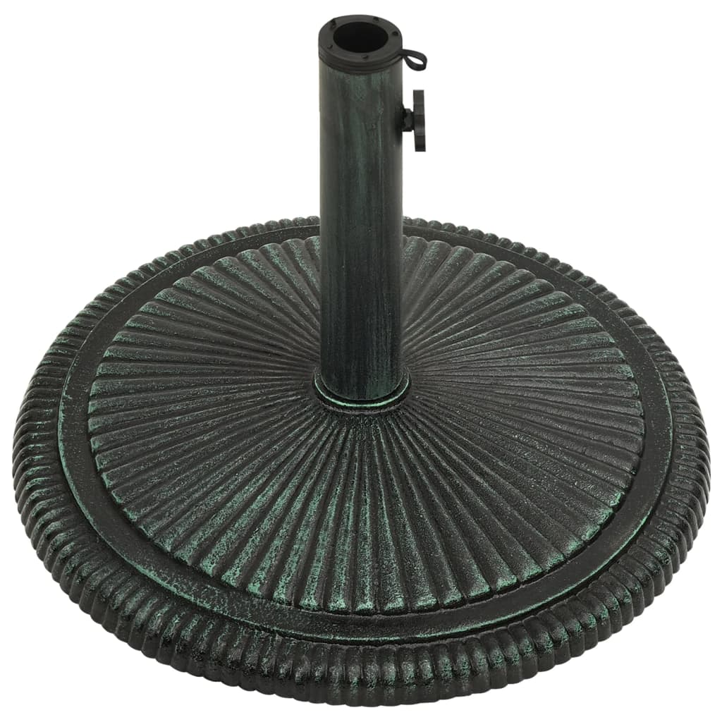 Green parasol base 45x45x30 cm cast iron