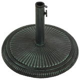 Green parasol base 45x45x30 cm cast iron