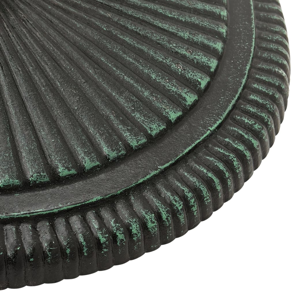 Green parasol base 45x45x30 cm cast iron