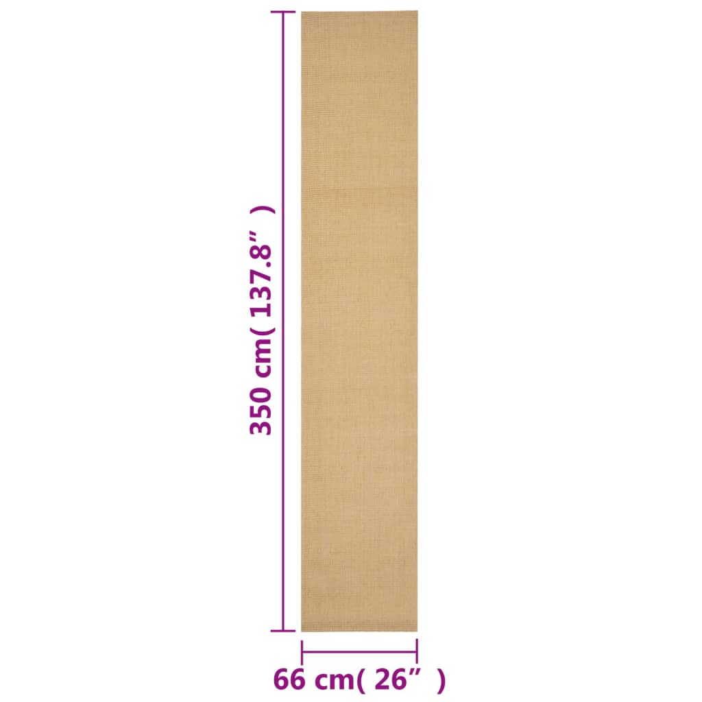 Tapis Sisal naturel 66x350 cm