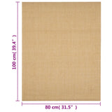 Tapis Sisal naturel 80x100 cm