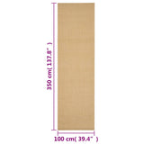 Tapis Sisal naturel 100x350 cm