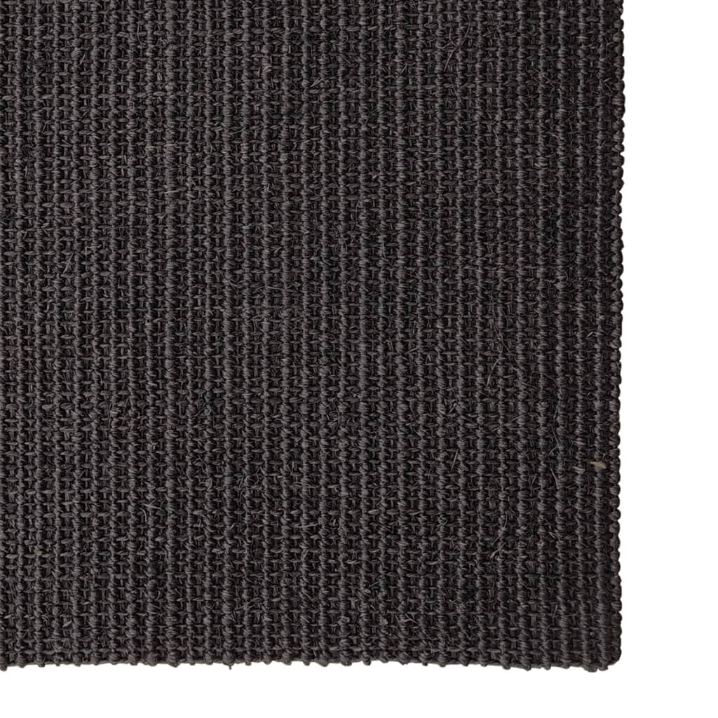 Tapis Sisal naturel 66x350 cm Noir