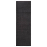 Tapis Sisal naturel 80x250 cm Noir