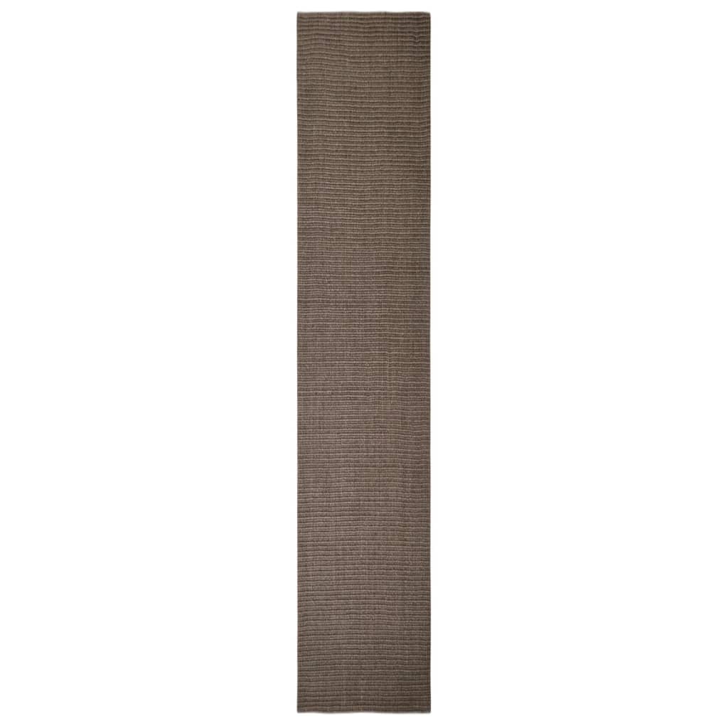 Tapis Sisal naturel 66x350 cm Marron