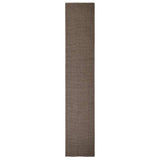 Natural Sisal rug 66x350 cm Brown