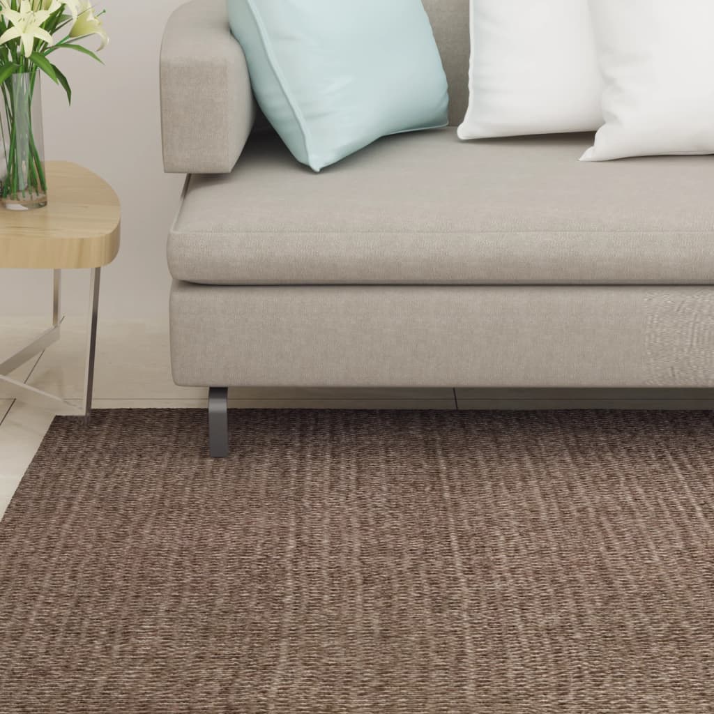 Tapis Sisal naturel 80x250 cm Marron