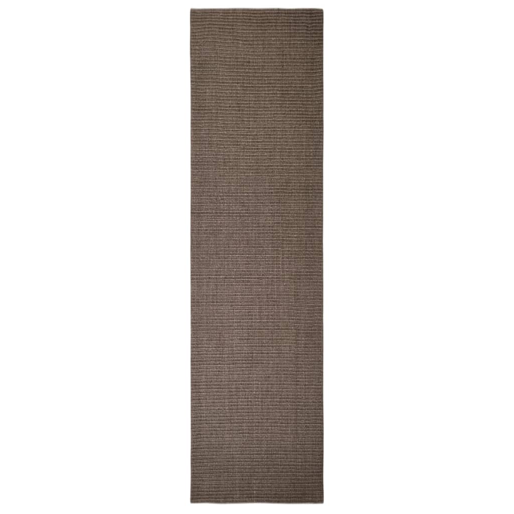 Tapis Sisal naturel 80x300 cm Marron