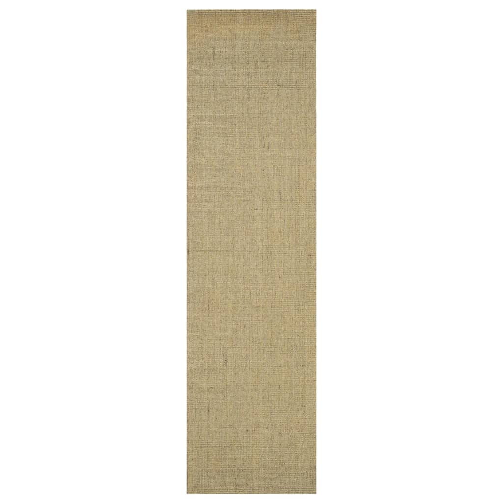 Tapis Sisal naturel 66x250 cm Vert