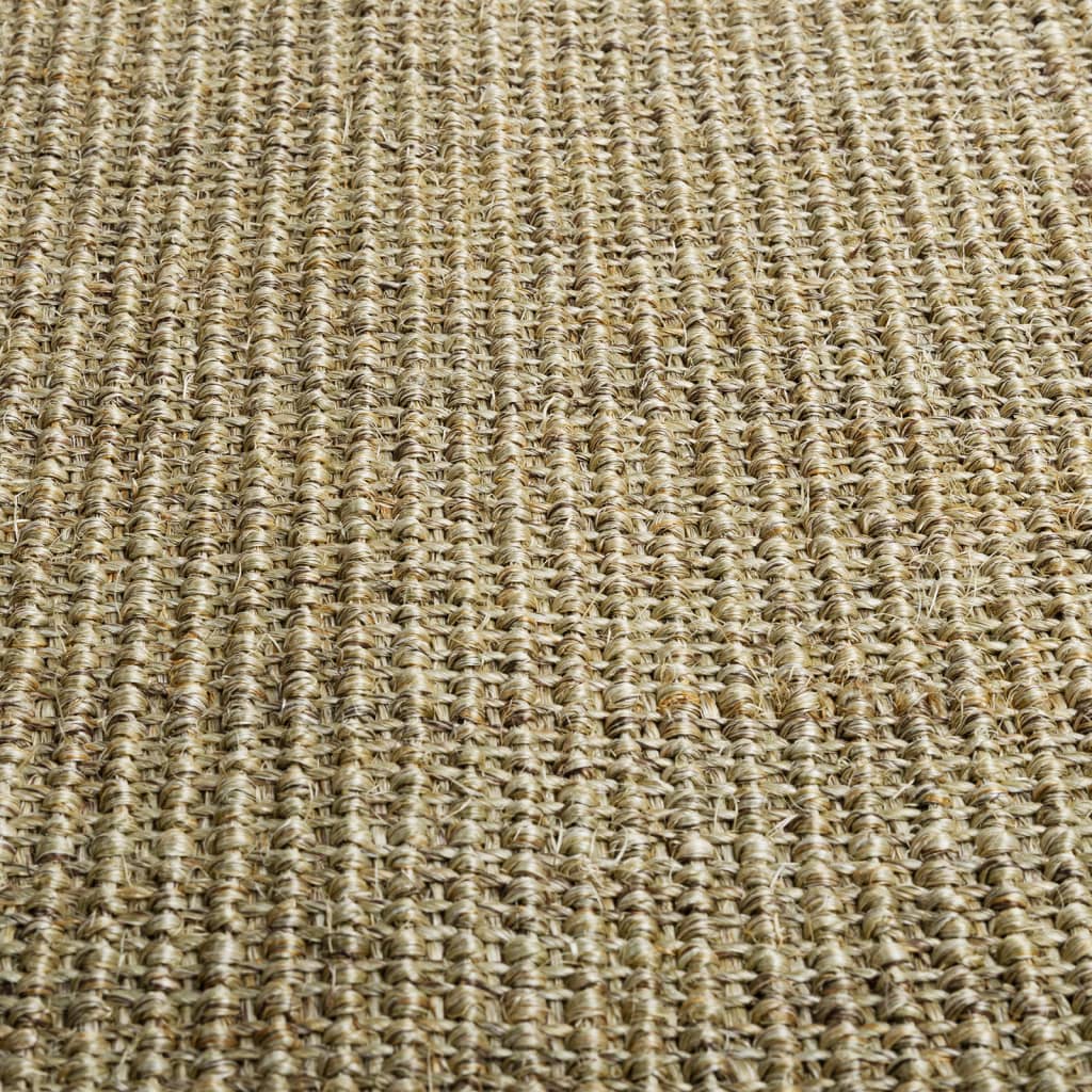 Natural Sisal Rug 66x300 cm Green