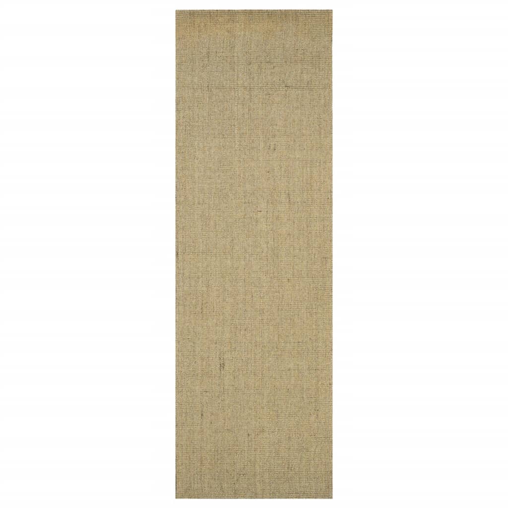 Tapis Sisal naturel 80x250 cm Vert