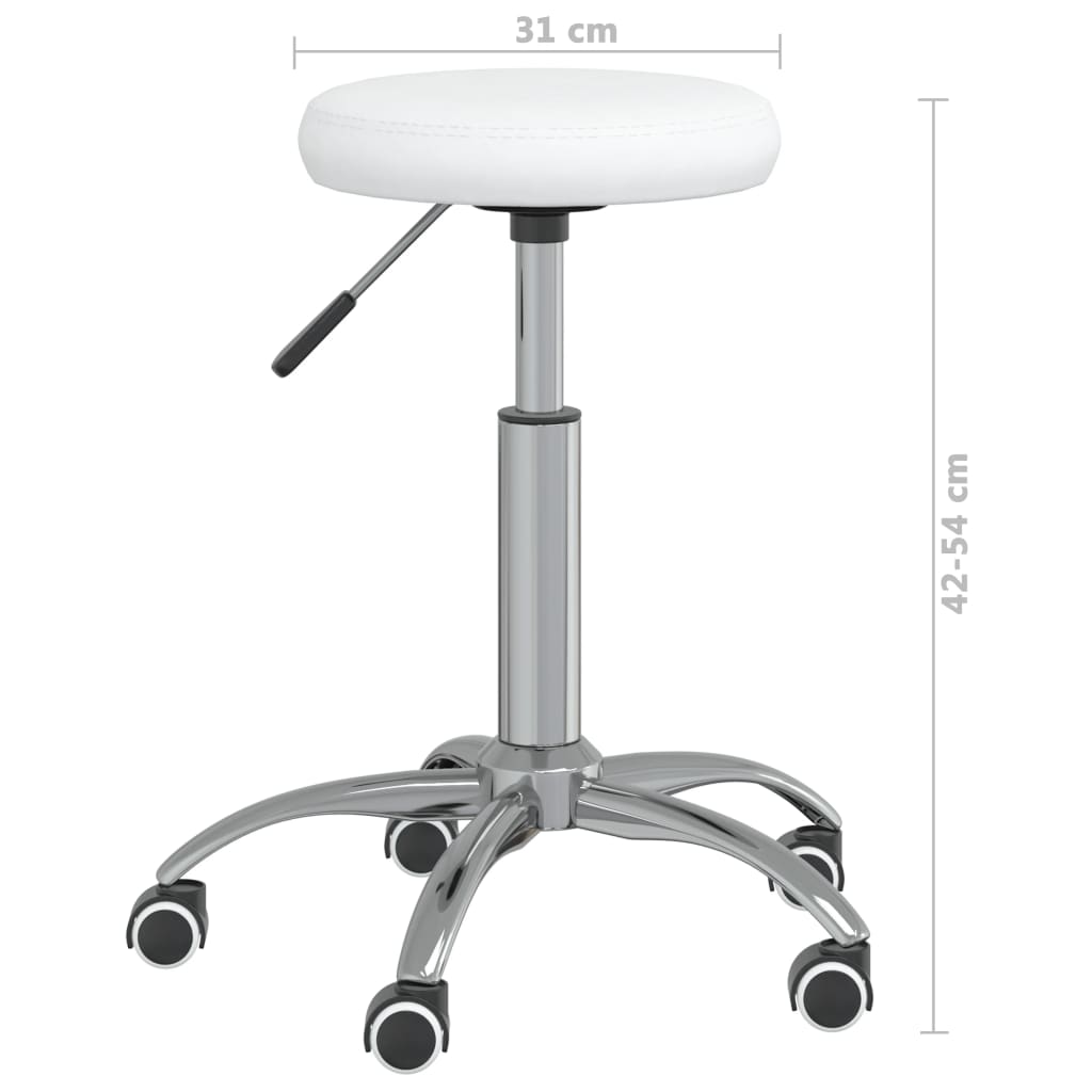 Tabouret de massage Similicuir Blanc