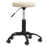 Tabouret de massage Velours Crème