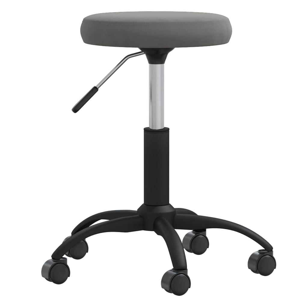 Tabouret de massage Velours Gris foncé