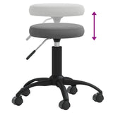 Tabouret de massage Velours Gris foncé